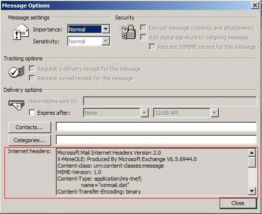 550 your mailer sends invalid headers ошибка outlook